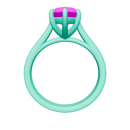 pear lab grown diamond ring 3D model