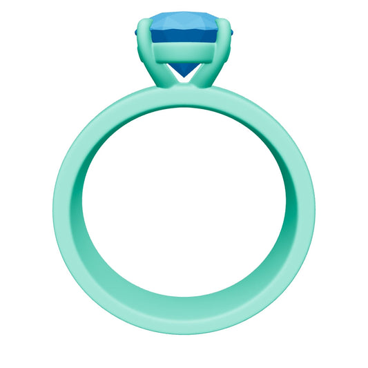 oval lab grown diamond ring 3D model