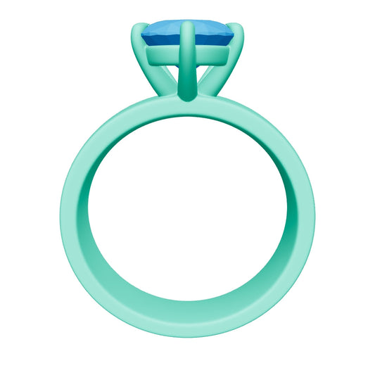 pear lab grown diamond ring 3D model