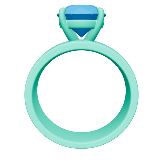 round lab grown diamond ring 3D model