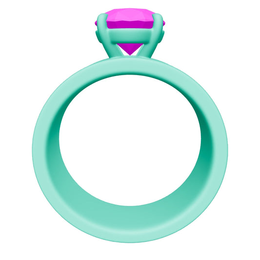 oval lab grown diamond ring 3D model