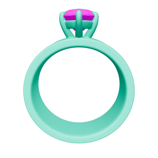 pear lab grown diamond ring 3D model