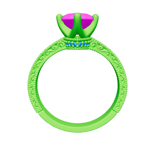marquise lab grown diamond ring 3D model