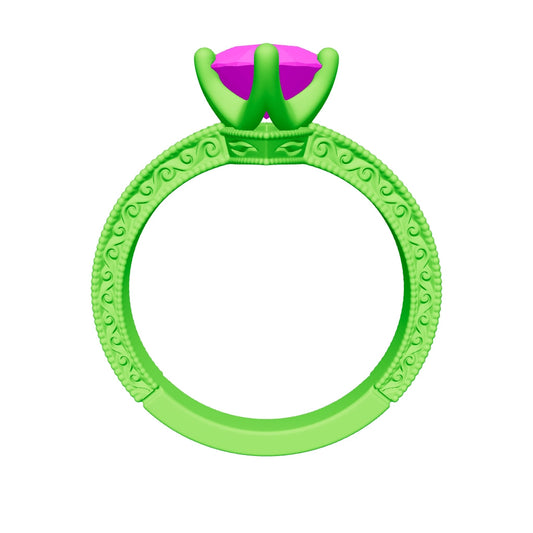 marquise lab grown diamond ring 3D model