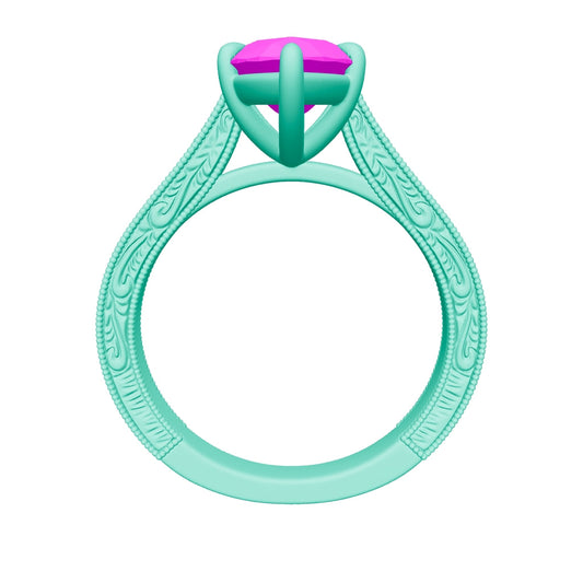 marquise lab grown diamond ring 3D model