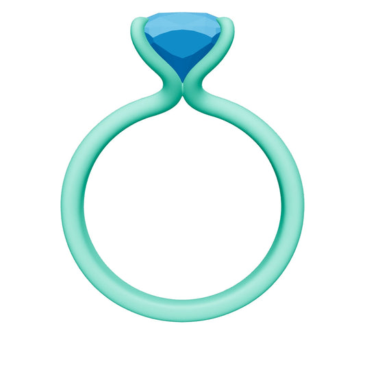 cushion lab grown diamond ring 3D model