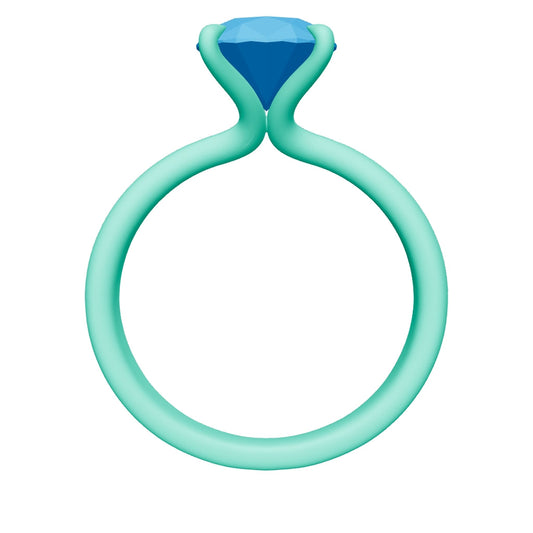 oval lab grown diamond ring 3D model