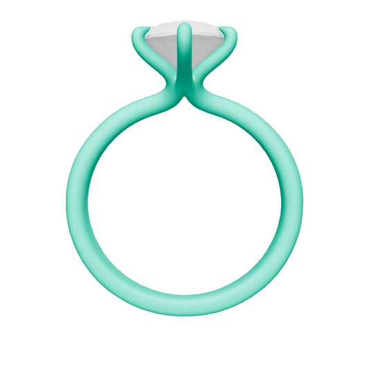 pear lab grown diamond ring 3D model