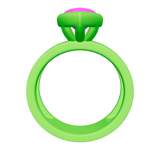 pear lab grown diamond ring 3D model