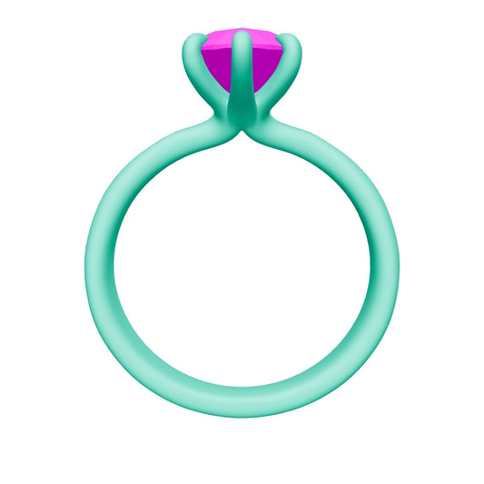 pear lab grown diamond ring 3D model